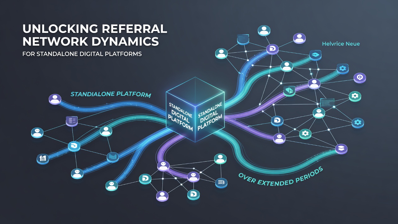 Unlocking Referral Network Dynamics for Standalone Digital Platforms Over Extended Periods